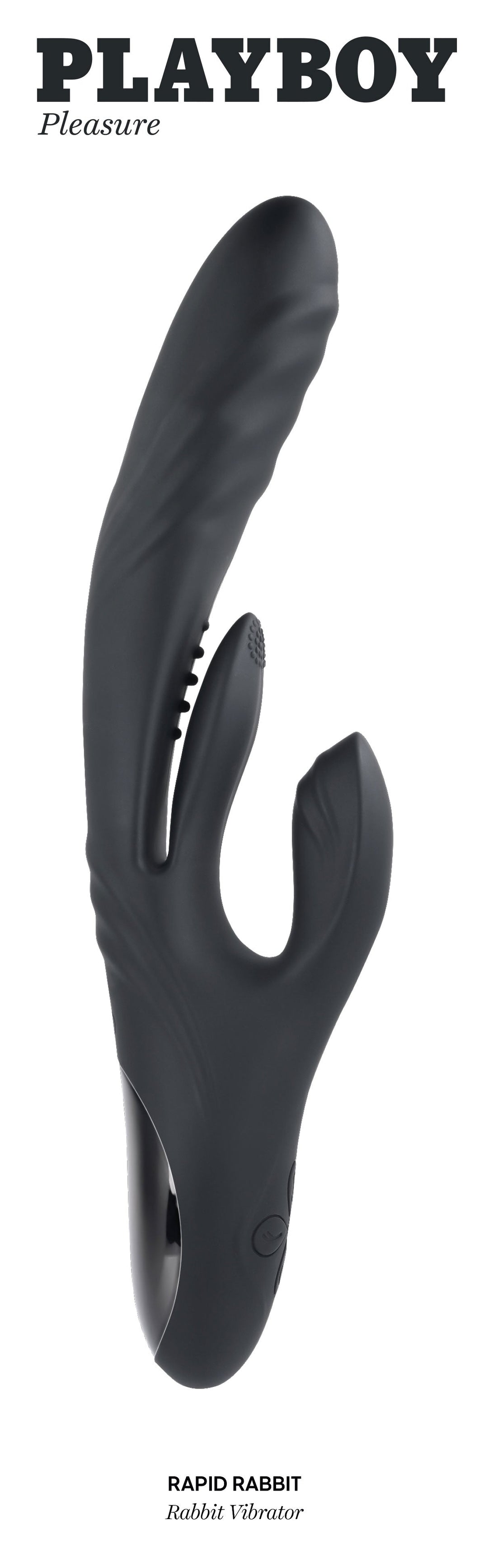 Playboy Pleasure - Rapid Rabbit - Vibrator  - Black