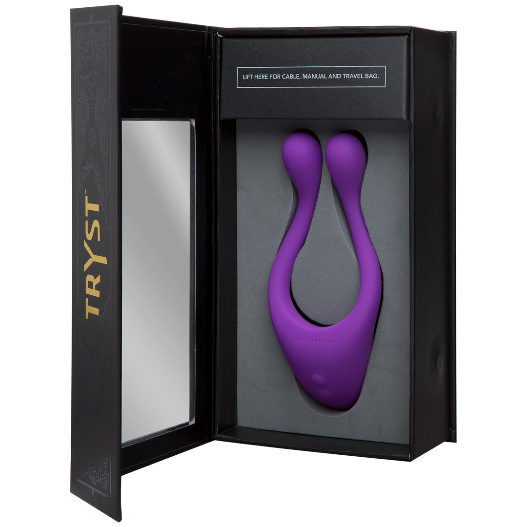 Tryst Multi Erogenous Zone Silicone Massager - Purple