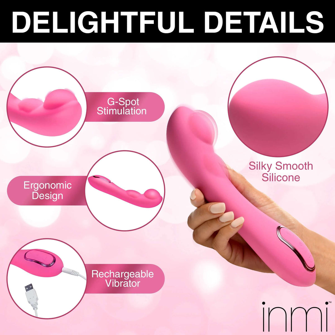 Extreme-G Inflating G-Spot Silicone Vibrator -  Pink