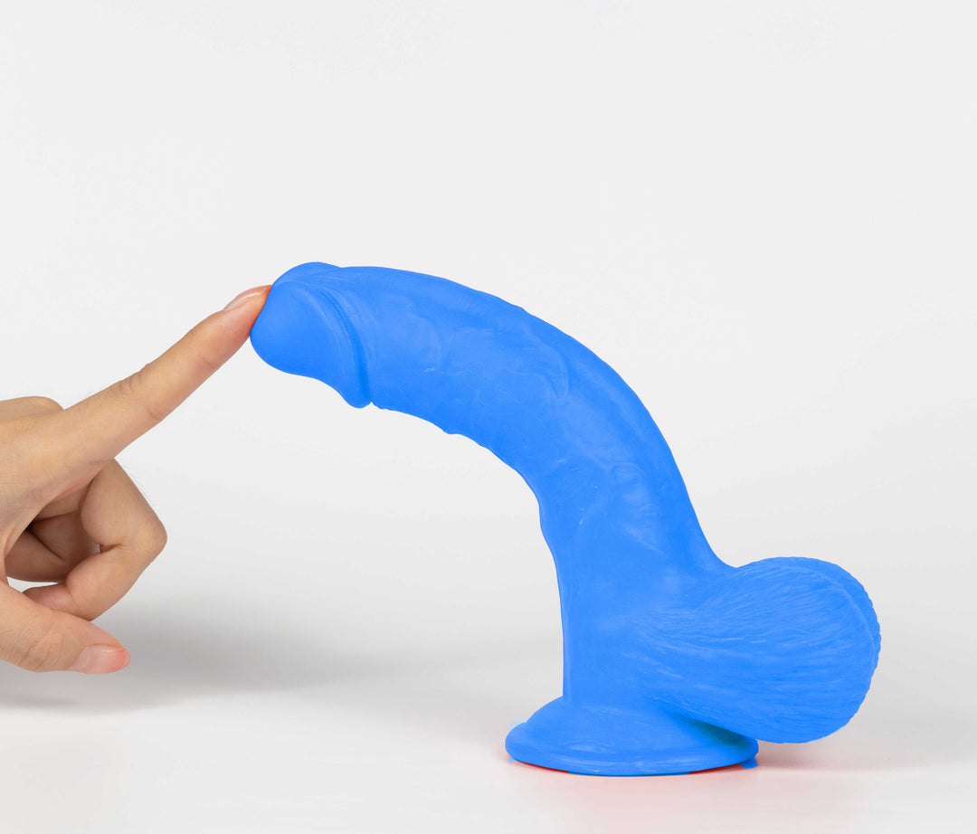 Get Lucky Ms. Navy 7.5 Inch Dildo - Blue