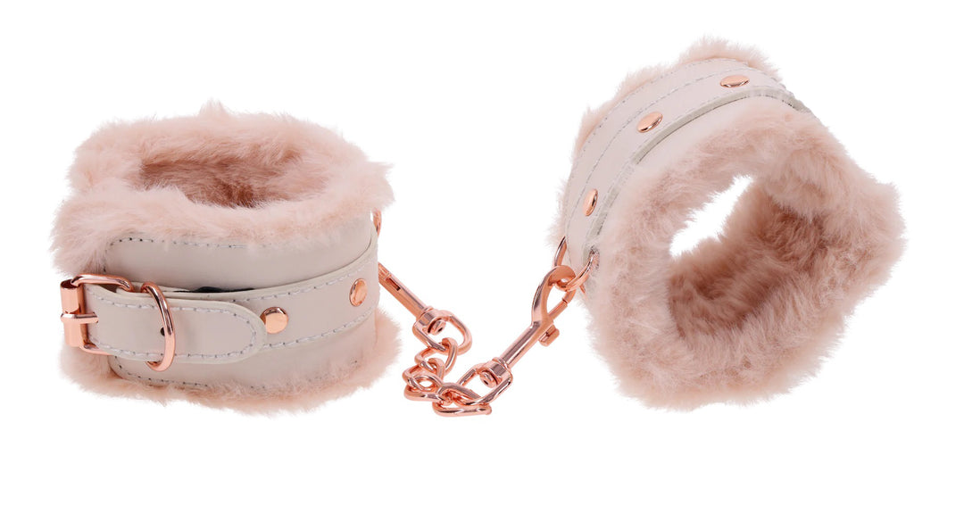 Peaches ‘N Creame Fur Handcuffs - Pink