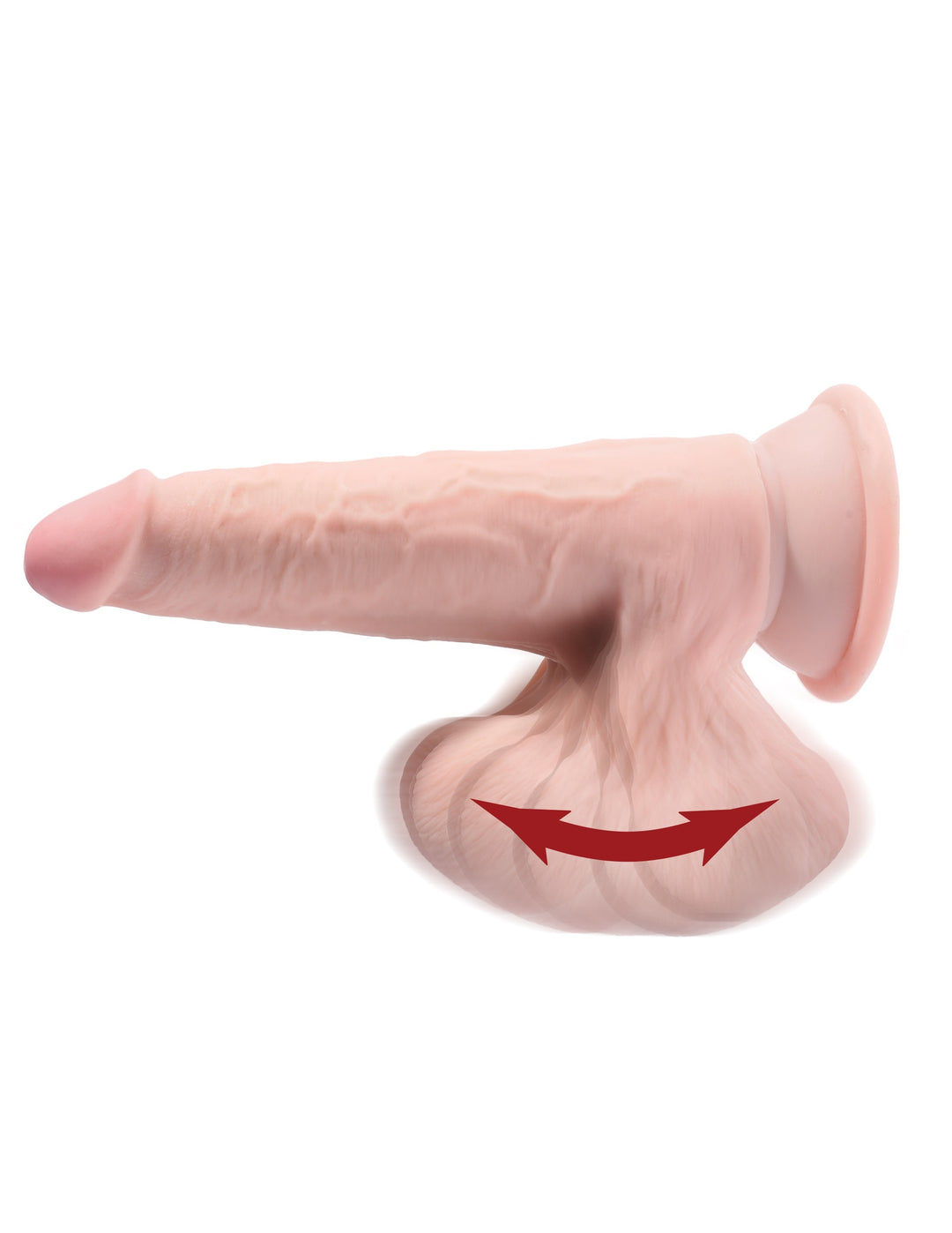 7 Inch Triple Density Cock With Swinging Balls - Light