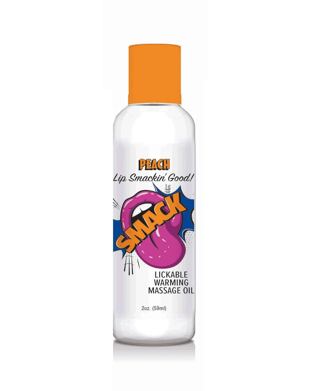 Smack Warming and Lickable Massage Oil - Peach  2 Oz