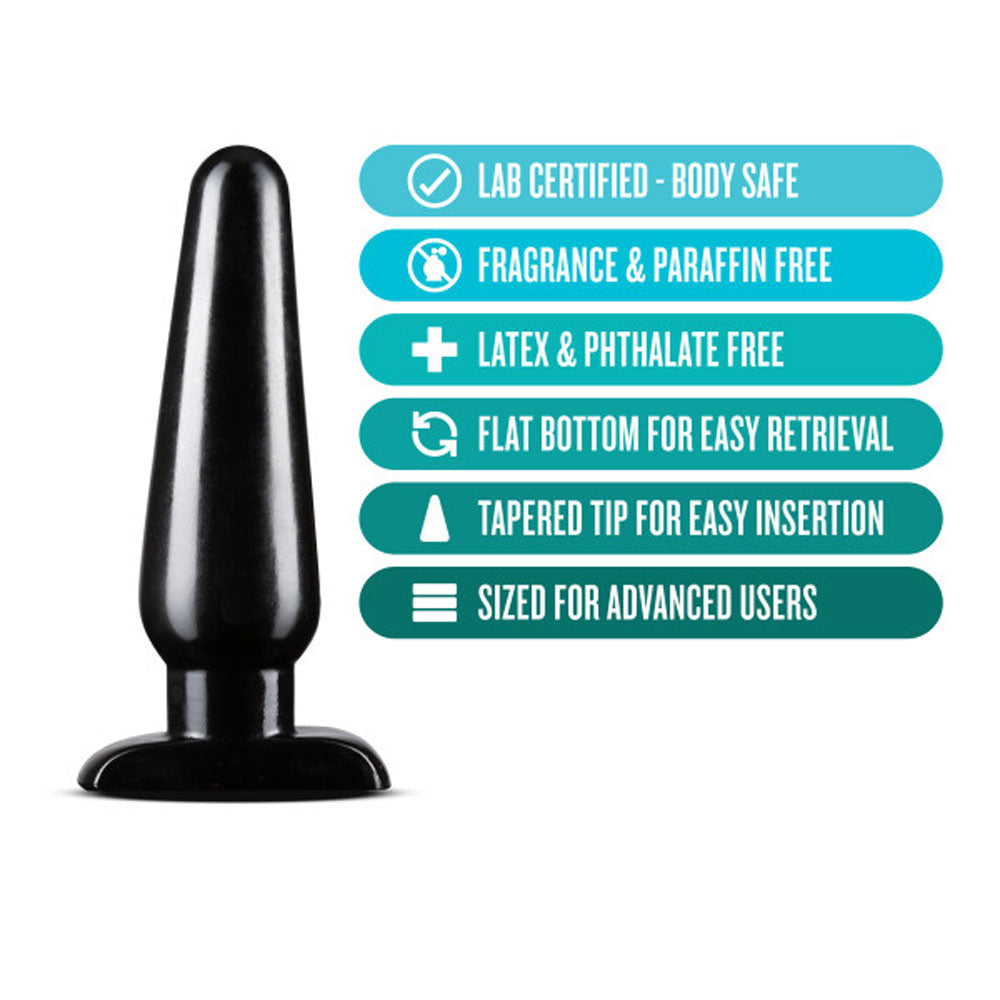 Anal Adventures - Basic Anal Plug - Large - Black