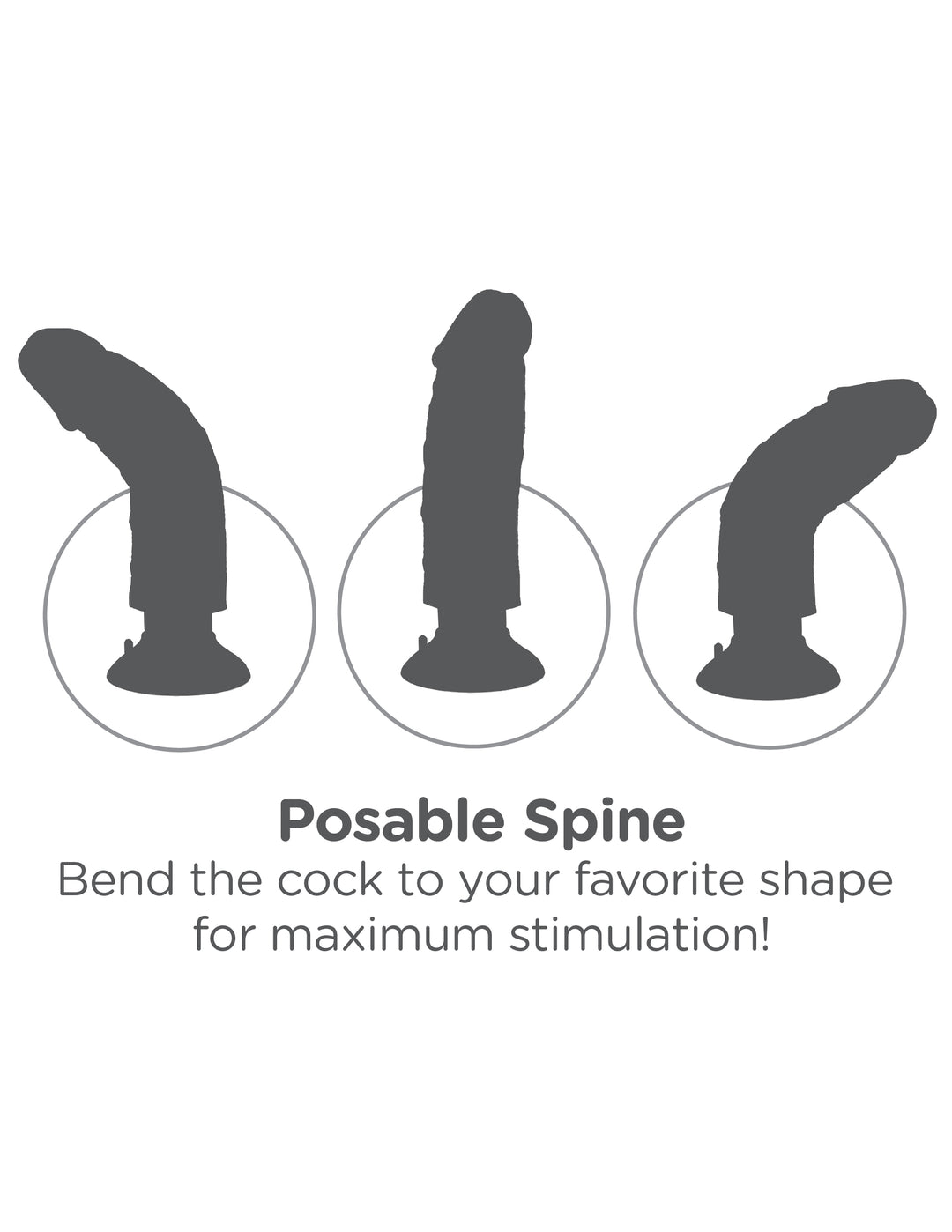 King Cock 8-Inch Vibrating Cock - Brown