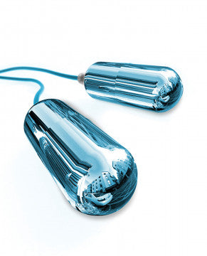 Classix Dual Vibrating Head Teaser - Blue/clear