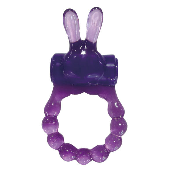 Vibrating Bunny Ring - Purple