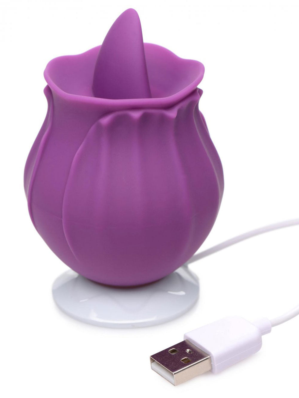 Inmi - Bloomgasm Wild Violet Licking Silicone  Stimulator - Violet