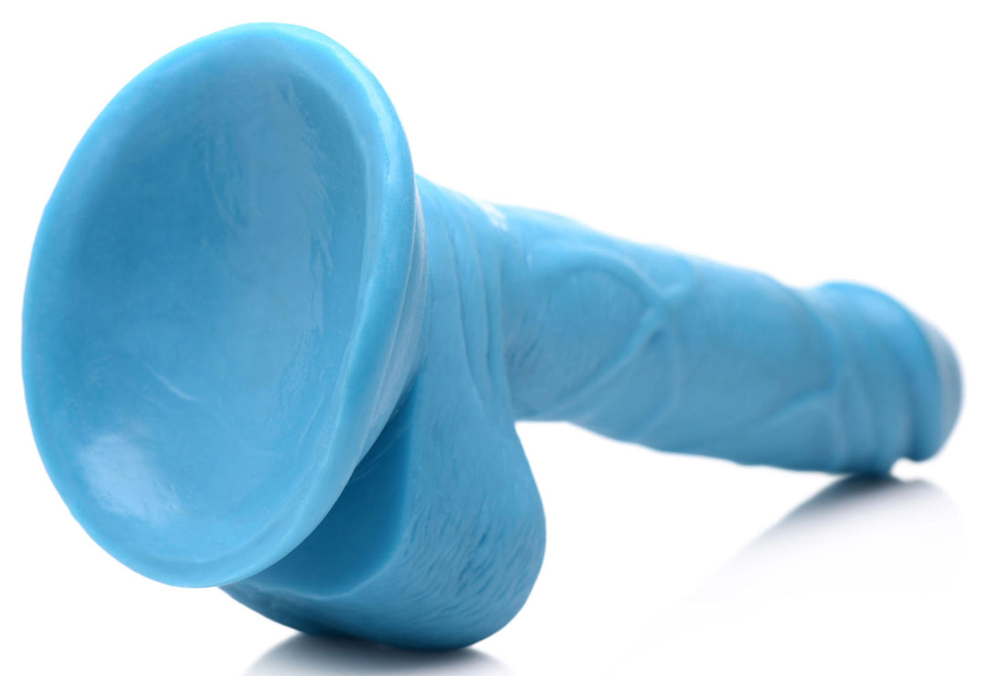 Pop Pecker 6.5 Inch Dildo With Balls - Blue