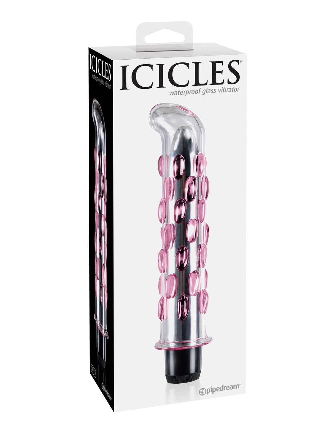 Icicles No. 19 - Clear / Pink