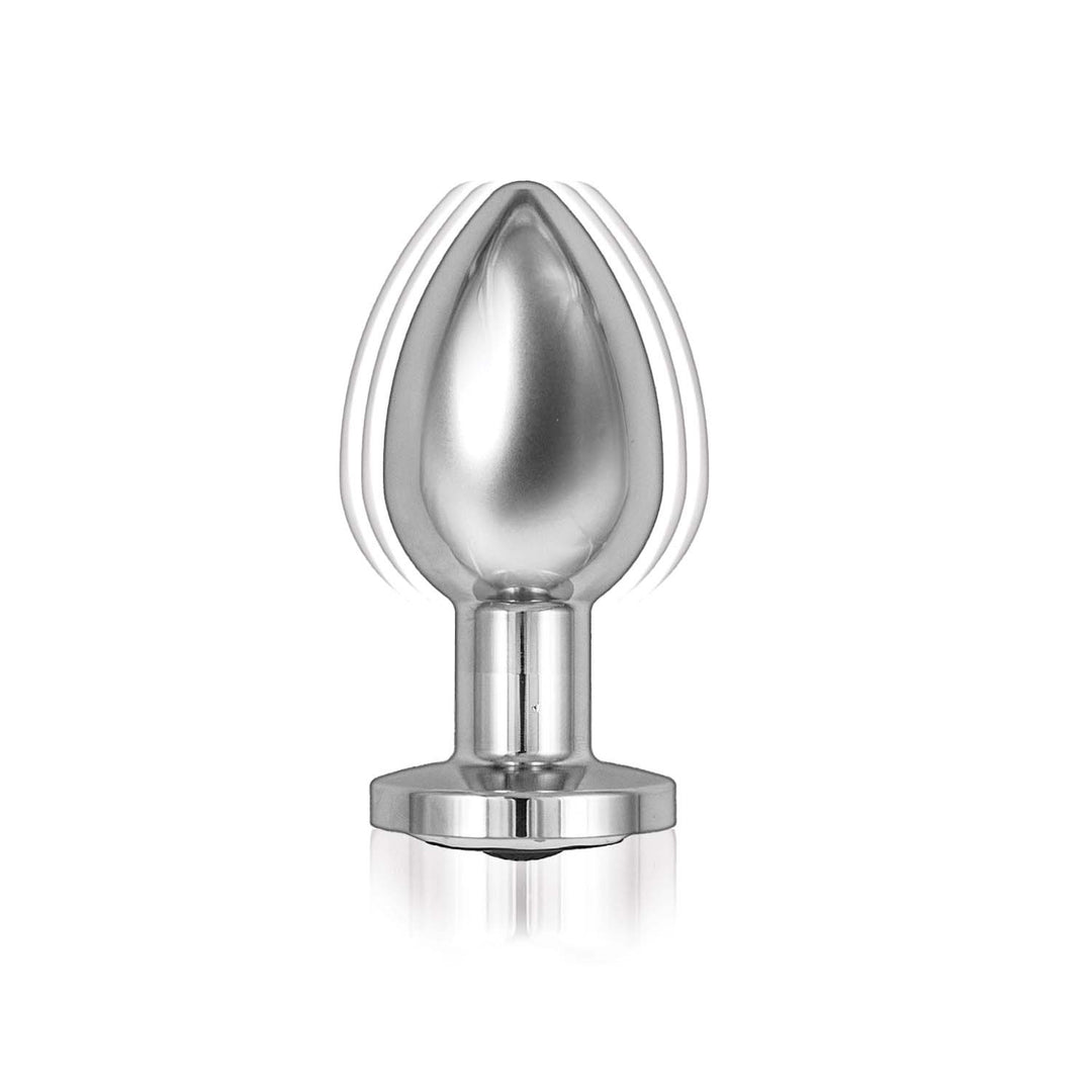 Ass-Sation Remote Vibrating Metal Plug - Silver