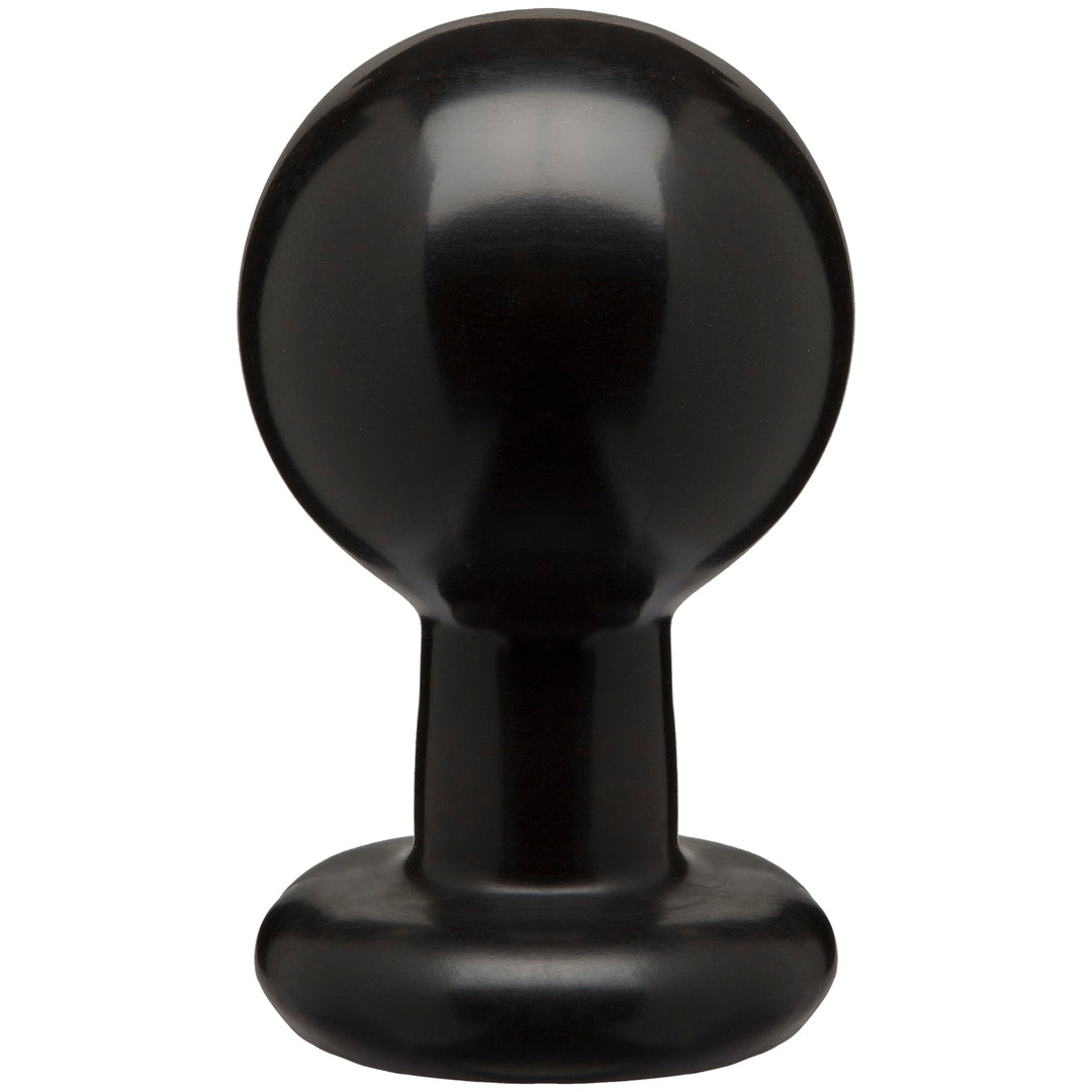 Round Butt Plug - Large - Black