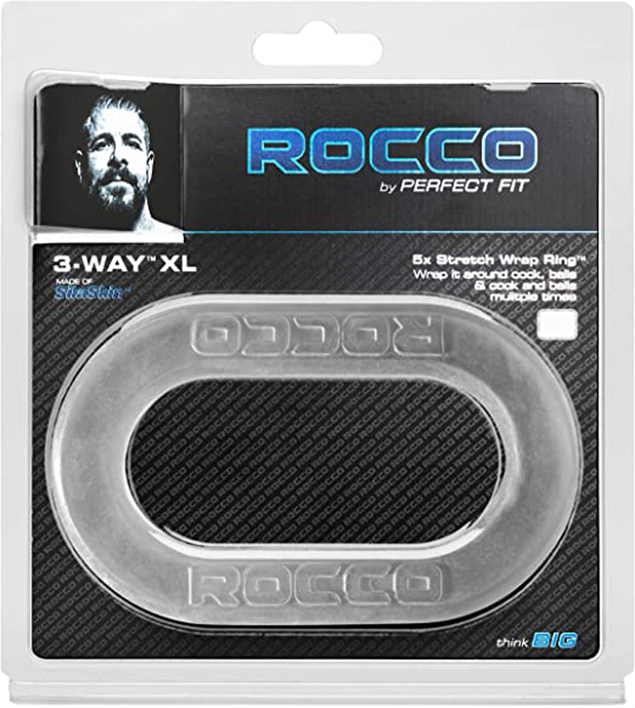 The Rocco 3-Way XL Wrap Ring - Clear