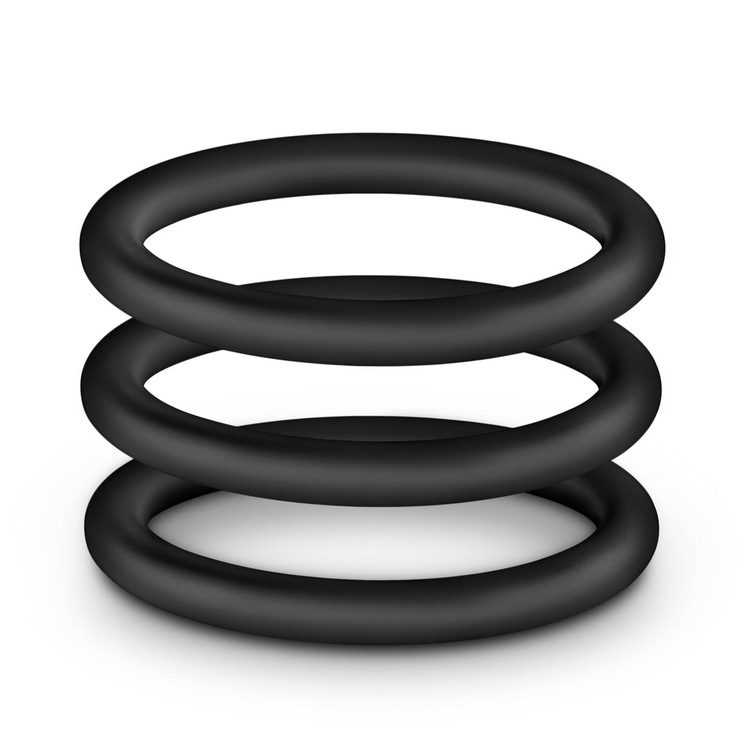 Performance - Vs3 Pure Premium Silicone  Cockrings - Large - Black