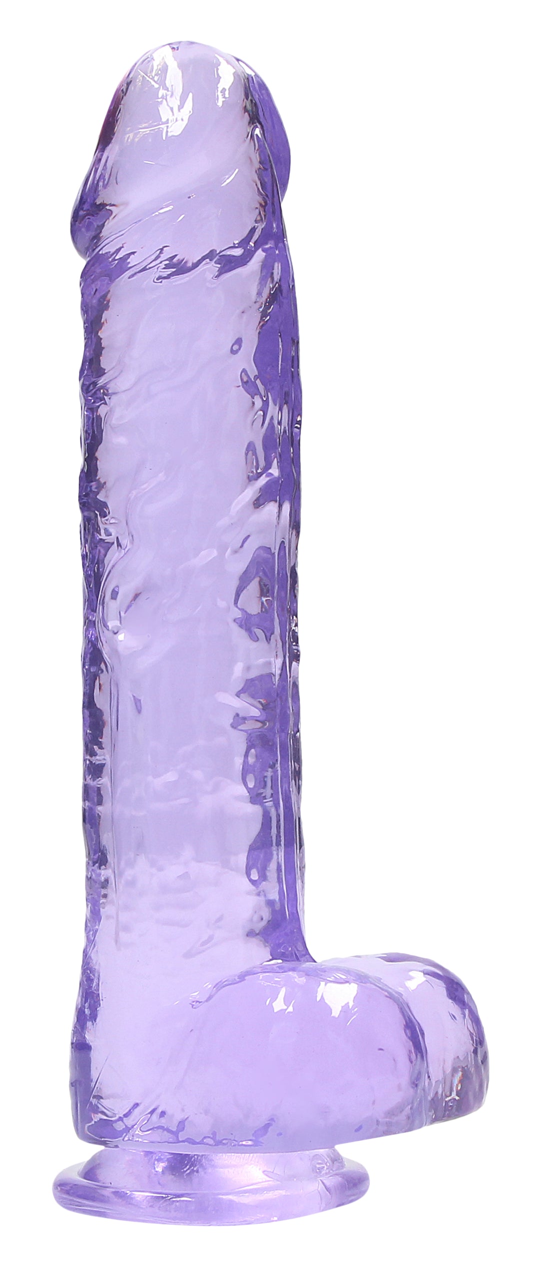 9 Inch Realistic Dildo With Balls - Purple