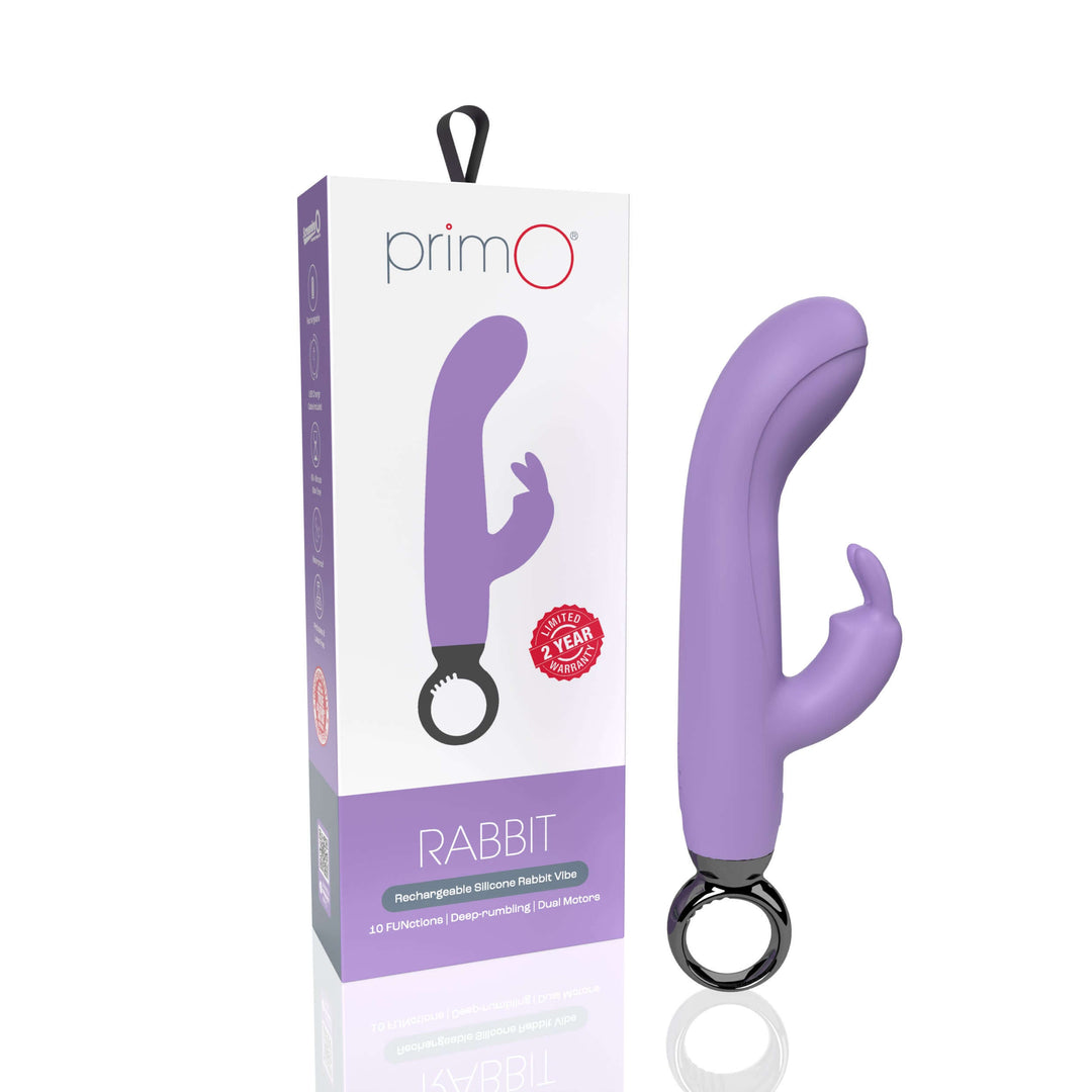 Primo Rabbit Rechargeable Vibrator - Lilac