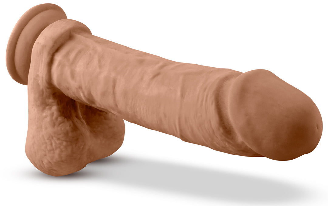 Dr. Skin Silicone - Dr. Julian - 9 Inch Dildo With Suction Cup - Mocha