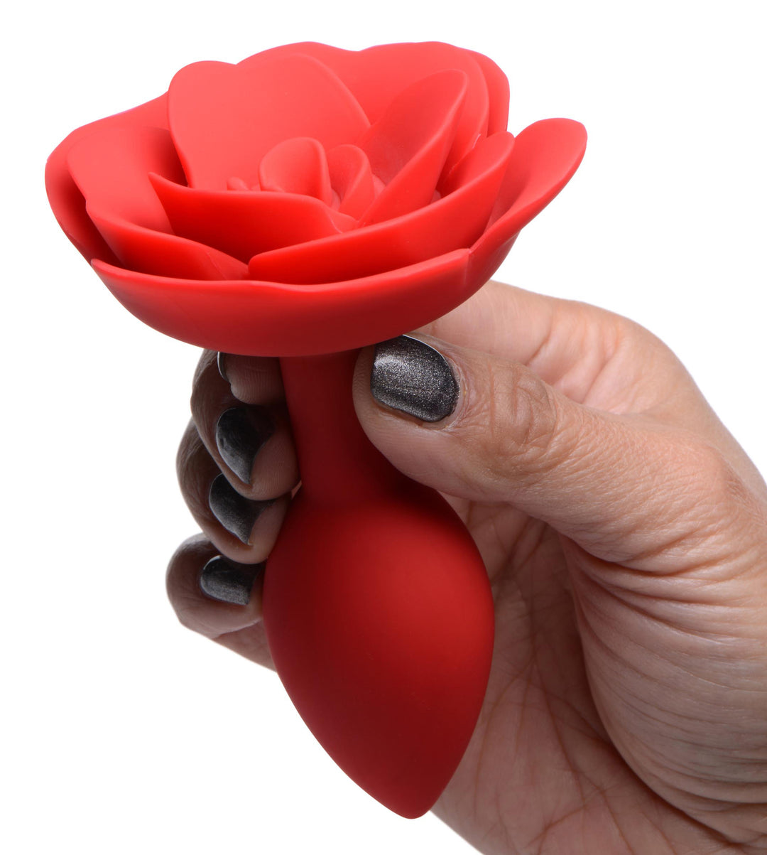 Booty Bloom Silicone Rose Anal Plug - Medium