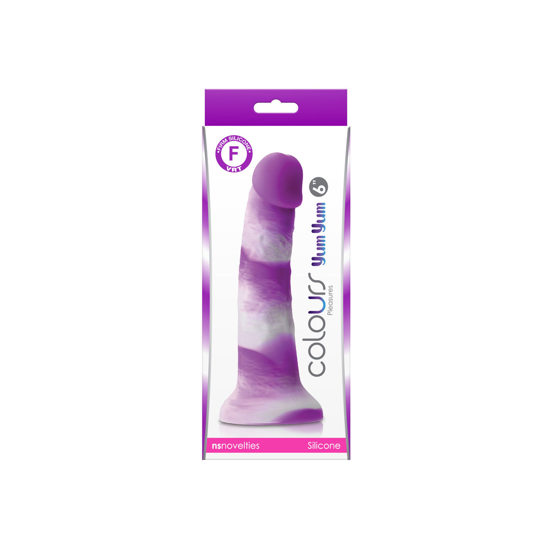 Colours - Pleasures - Yum Yum 6 In. Dildo - Purple