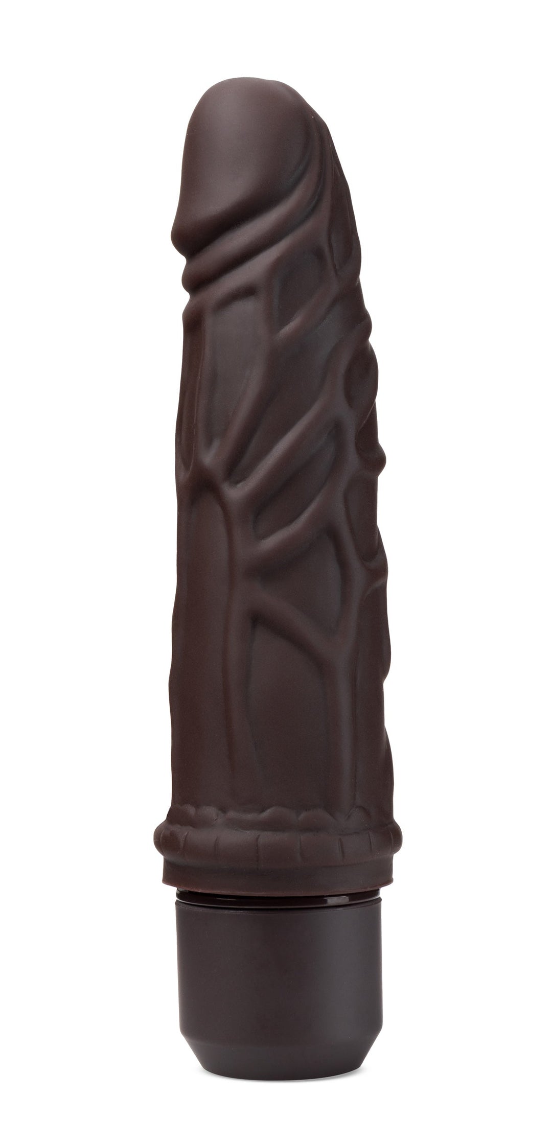 Dr. Skin Silicone - Dr. Robert - 7 Inch Vibrating  Dildo - Brown