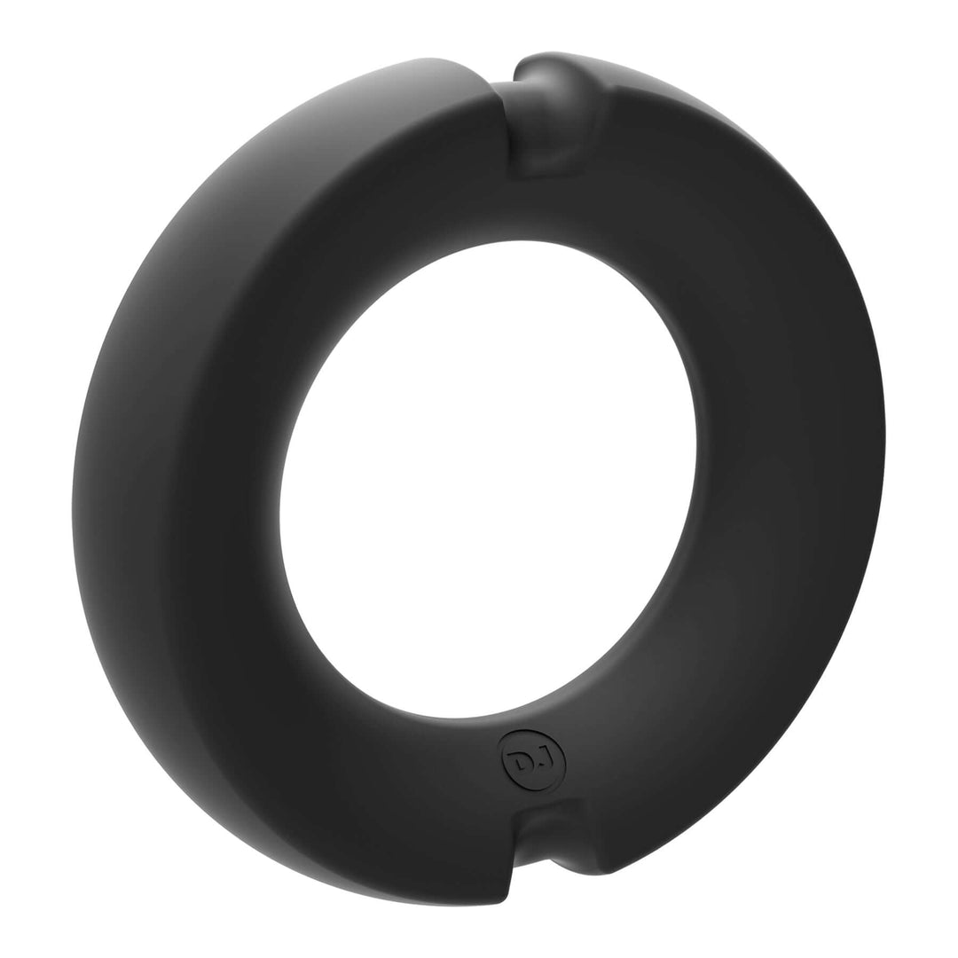 Merci - the Paradox - Silicone Covered Metal Cock  Ring - 45mm - Black