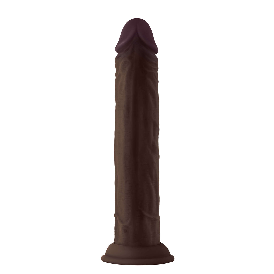 Shaft - Model J 9.5 Inch Liquid Silicone Dong -  Mahogany