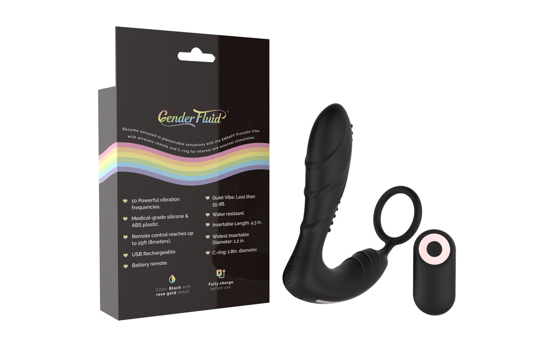 Gender Fluid Enrapt Prostate Vibe - Black